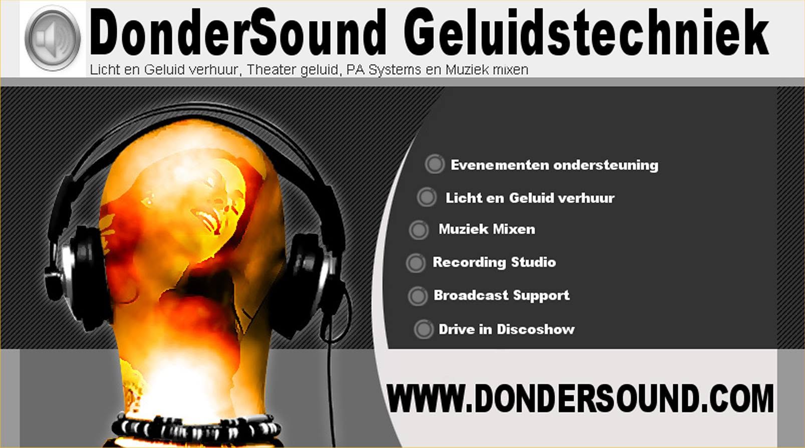 DonderSound Geluidstechniek reclamebeeld